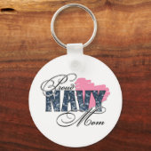 Proud Navy Mam Sleutelhanger (Voorkant)