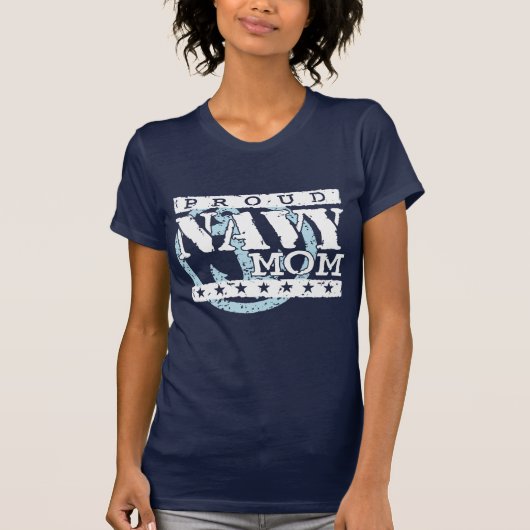 Proud Navy Mam T-shirt (Voorkant)