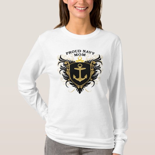 Proud Navy Mam T-shirt (Voorkant)