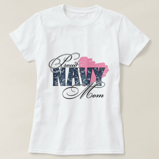 Proud Navy Mam T-shirt (Design voorkant)