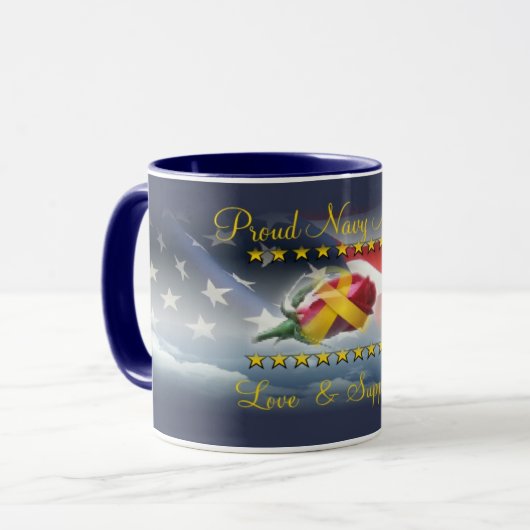 Proud Navy Niece Mok (Voorkant links)