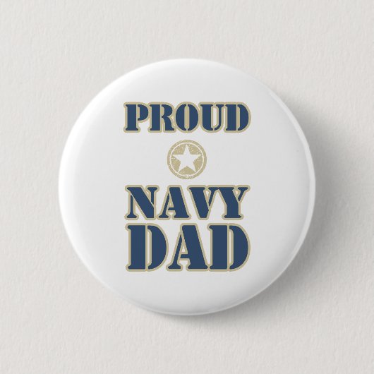 Proud Navy Pap Ronde Button 5,7 Cm (Voorkant)
