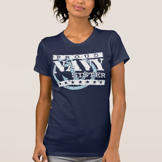 Proud Navy Sister T-shirt (Voorkant)