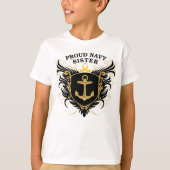 Proud Navy Sister T-shirt (Voorkant)