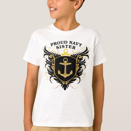 Proud Navy Sister T-shirt (Voorkant)
