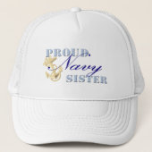 Proud Navy Sister Trucker Pet (Voorkant)