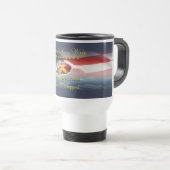 Proud Navy Wife Reisbeker (Voorkant rechts)