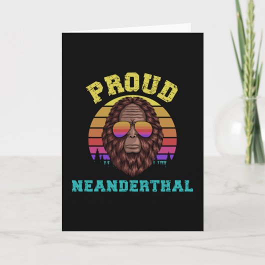 Proud Neanderthaler Kaart (Voorkant)