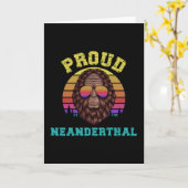 Proud Neanderthaler Kaart (Gele Bloem)