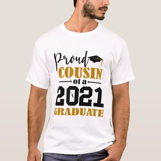 Proud neef van een Afstuderen jaar 2021 T-shirt (Voorkant)