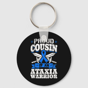 Proud neef van een Ataxia Warrior Awareness Ribbon Sleutelhanger
