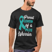 Proud-neef van een PCOS Warrior PCOS-bewustzijn T-shirt (Voorkant)