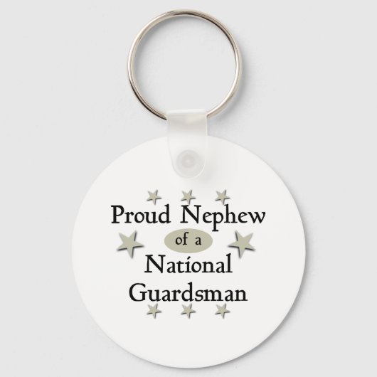 Proud Nephew van een nationale garde Sleutelhanger (Voorkant)