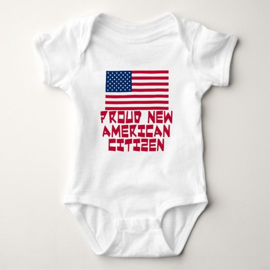 Proud New American Citizen Romper (Voorkant)