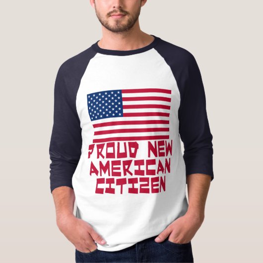 Proud New American Citizen T-shirt (Voorkant)
