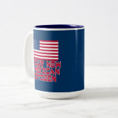 Proud New American Citizen Tweekleurige Koffiemok (Voorkant links)