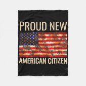 Proud New American Us Citizenship Gift Tee Shirt  Fleece Deken (Voorkant)