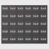 Proud New Dad Funny Boy Cute Son Baby papa Cadeaupapier (Vlak)