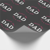 Proud New Dad Funny Boy Cute Son Baby papa Cadeaupapier (Hoek)