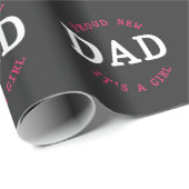 Proud New Dad Funny Boy Cute Son Baby papa Cadeaupapier (Rol Hoek)