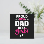 Proud New Dad Het is een meisje (Staand voorkant)