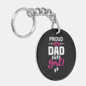 Proud New Dad Het is een meisje Sleutelhanger (Voorkant Links)