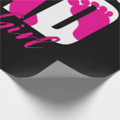 Proud New Dad Het is een meisje T-Shirts Cadeaupapier (Hoek)