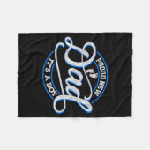 Proud New Dad It's A Boy Funny First Time Dad  Fleece Deken (Voorkant (Horizontaal))