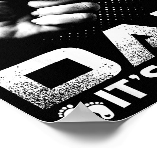 Proud New Dad It's A Boy  Poster (Hoek)