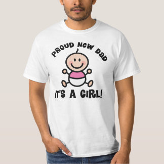 Proud New Dad T-shirt (meisje)