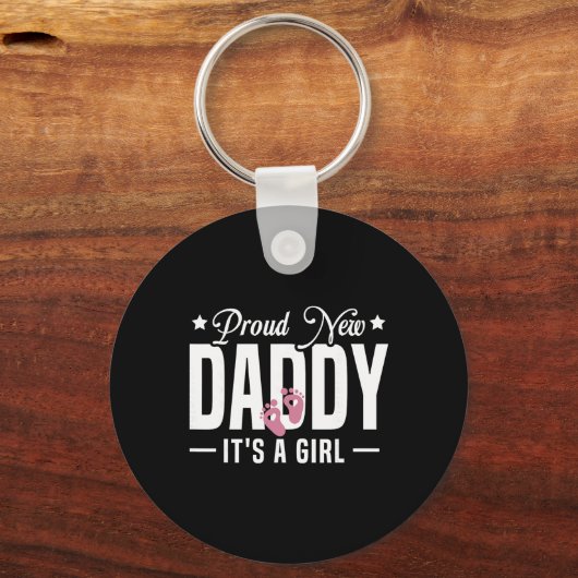 Proud New Daddy It's A To Be 1st Time Father  Sleutelhanger (Voorkant)