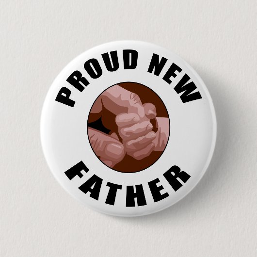Proud New Father Gift Ronde Button 5,7 Cm (Voorkant)
