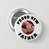 Proud New Father Gift Ronde Button 5,7 Cm (Voorkant /achterkant)