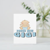 Proud New Gigi T-shirt Briefkaart (Staand voorkant)