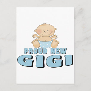 Proud New Gigi T-shirt Briefkaart