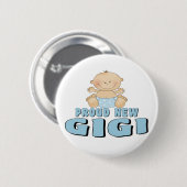 Proud New Gigi T-shirt Ronde Button 5,7 Cm (Voorkant /achterkant)