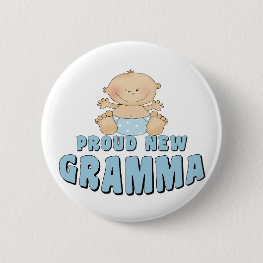 PROUD NEW Grammy T-Shirt Ronde Button 5,7 Cm (Voorkant)