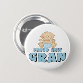 PROUD NEW Gran T-Shirt Ronde Button 5,7 Cm (Voorkant /achterkant)