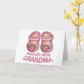 Proud New Grandma Kaart (Gele Bloem)