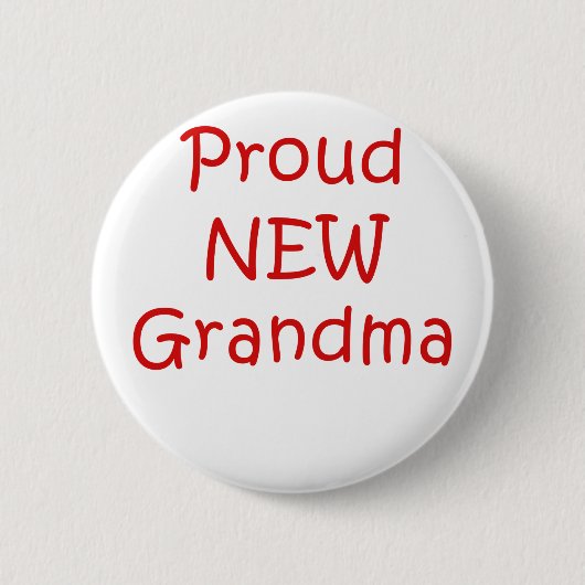 Proud New Grandma Ronde Button 5,7 Cm (Voorkant)