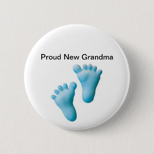 Proud New Grandma Ronde Button 5,7 Cm (Voorkant)