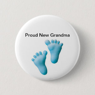 Proud New Grandma Ronde Button 5,7 Cm