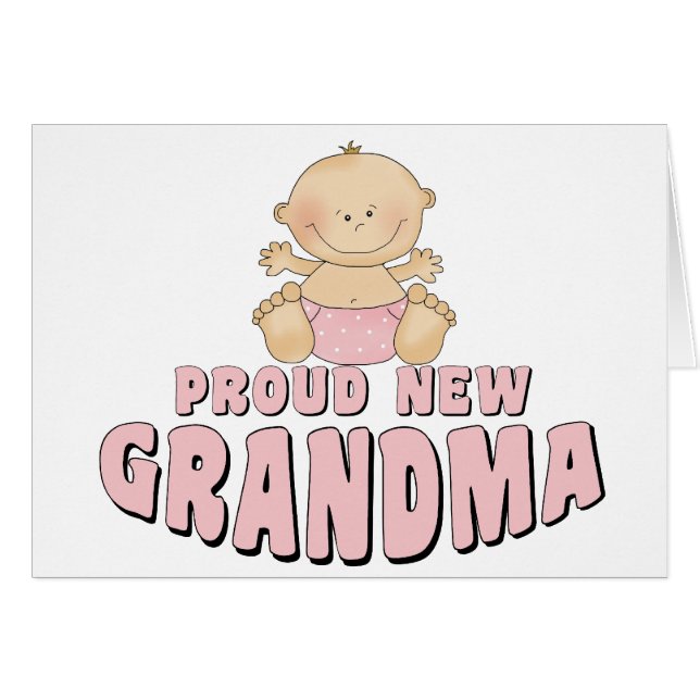 PROUD NEW Grandma T-Shirt (Voorkant Horizontaal)