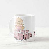 PROUD NEW Grandma T-Shirt Koffiemok (Voorkant links)