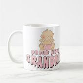 PROUD NEW Grandma T-Shirt Koffiemok (Links)