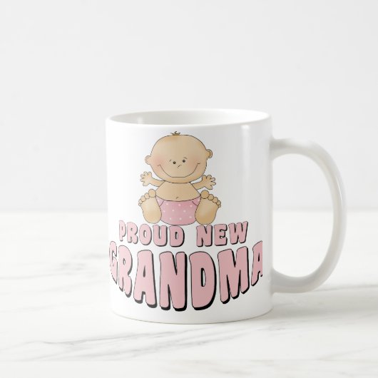 PROUD NEW Grandma T-Shirt Koffiemok (Rechts)