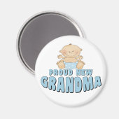 PROUD NEW Grandma T-Shirt Magneet (Voorkant / Achterkant)
