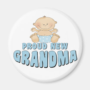 PROUD NEW Grandma T-Shirt Magneet