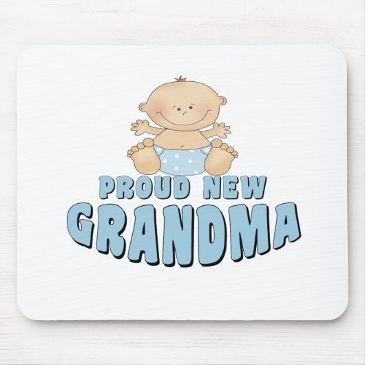 PROUD NEW Grandma T-Shirt Muismat (Voorkant)