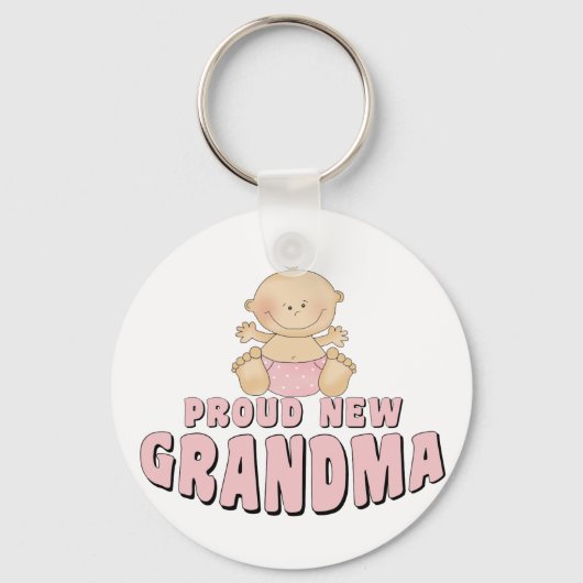 PROUD NEW Grandma T-Shirt Sleutelhanger (Voorkant)